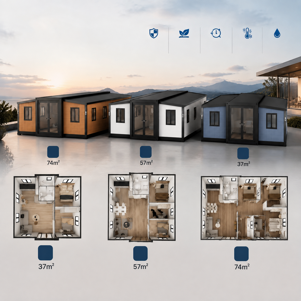Modulinis namelis 57m² - pritaikytas žiemai