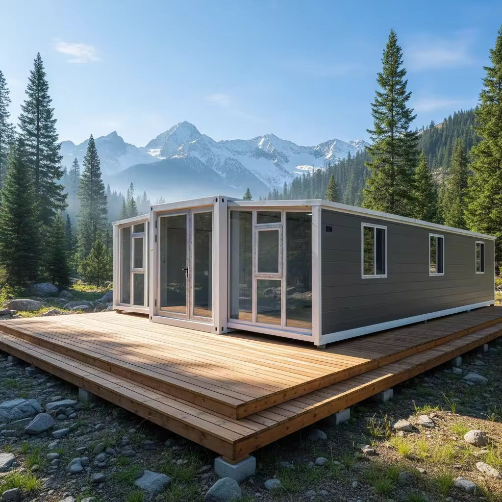 Modulinis namelis 57m² - pritaikytas žiemai