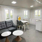 Modulinis namelis + terasa + lenktas stogas 37m²