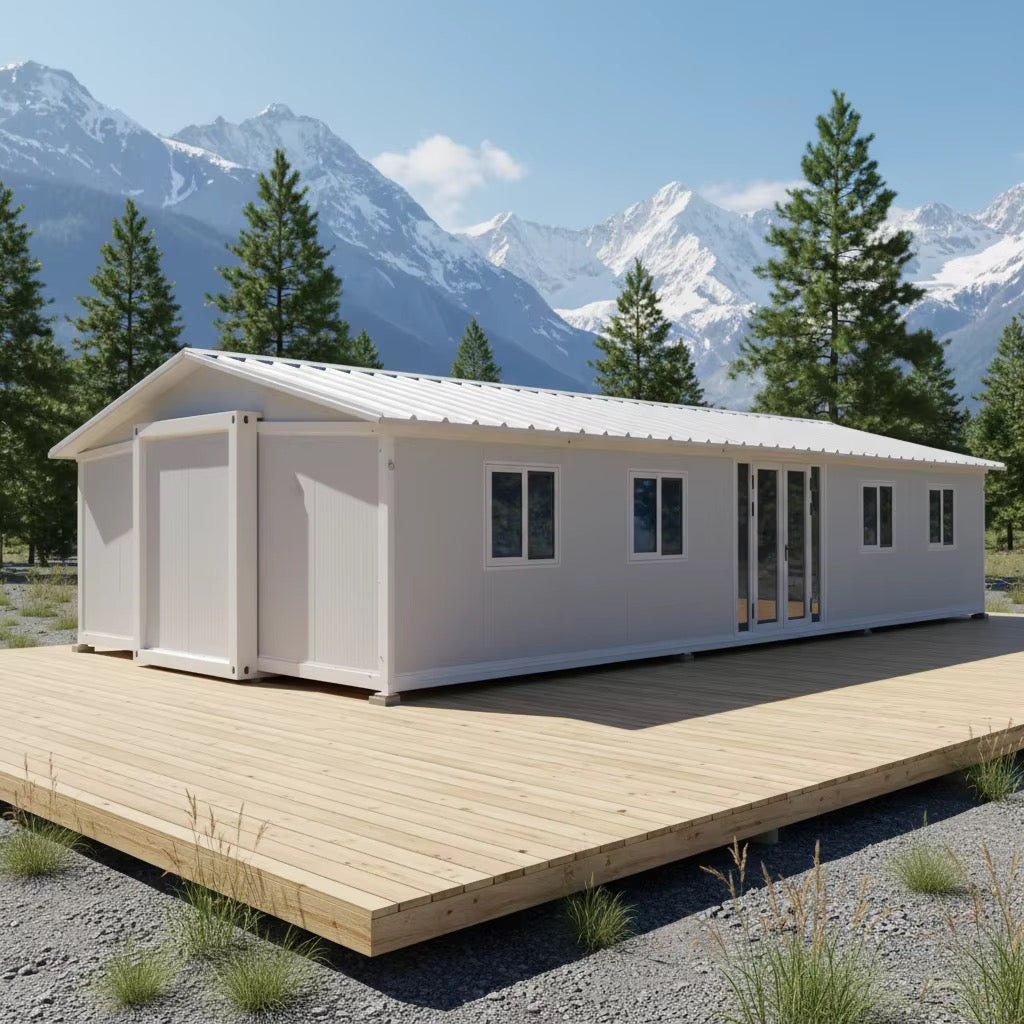 Modulinis namelis 74m² - pritaikytas žiemai