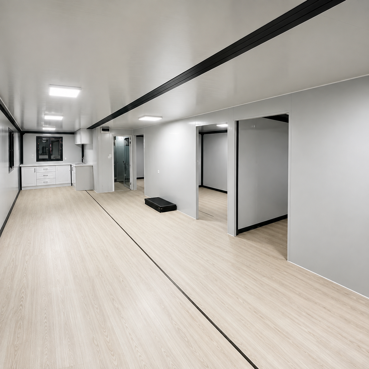 Modulinis namelis 57m² - pritaikytas žiemai