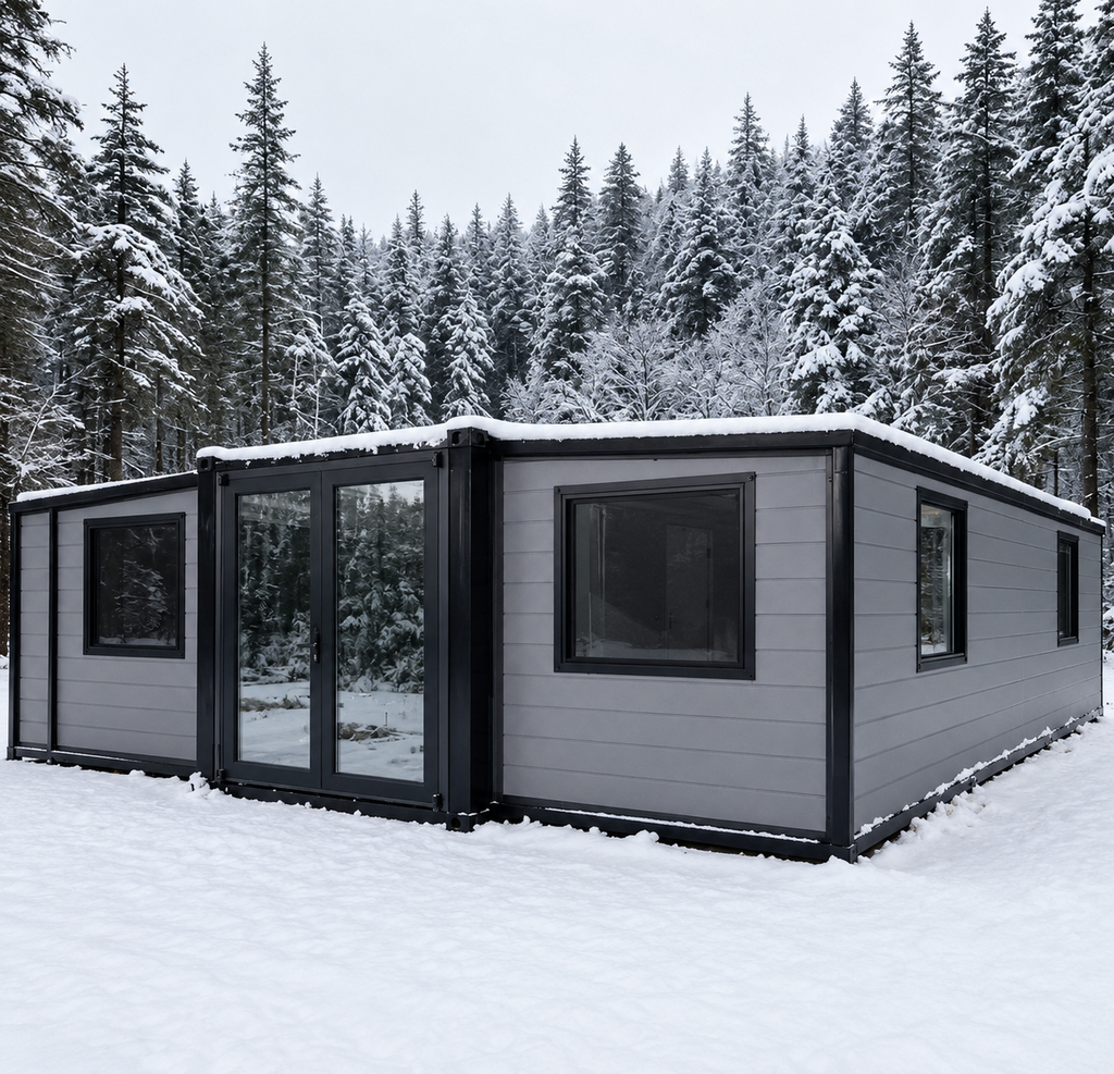 Modulinis namelis 37m² - pritaikytas žiemai