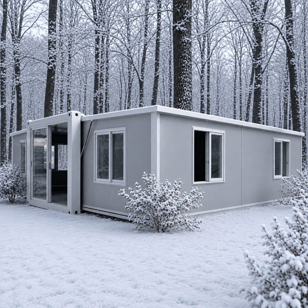 Modulinis namelis 57m² - pritaikytas žiemai
