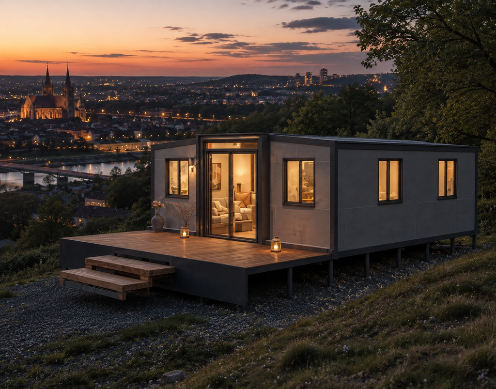 Modulinis namelis 37m² - pritaikytas žiemai