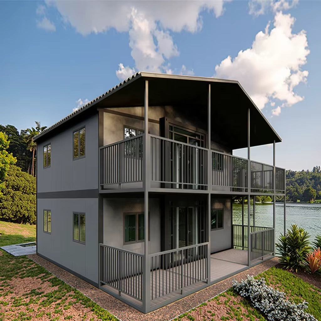 Dviejų aukštų modulinis namas 74m²