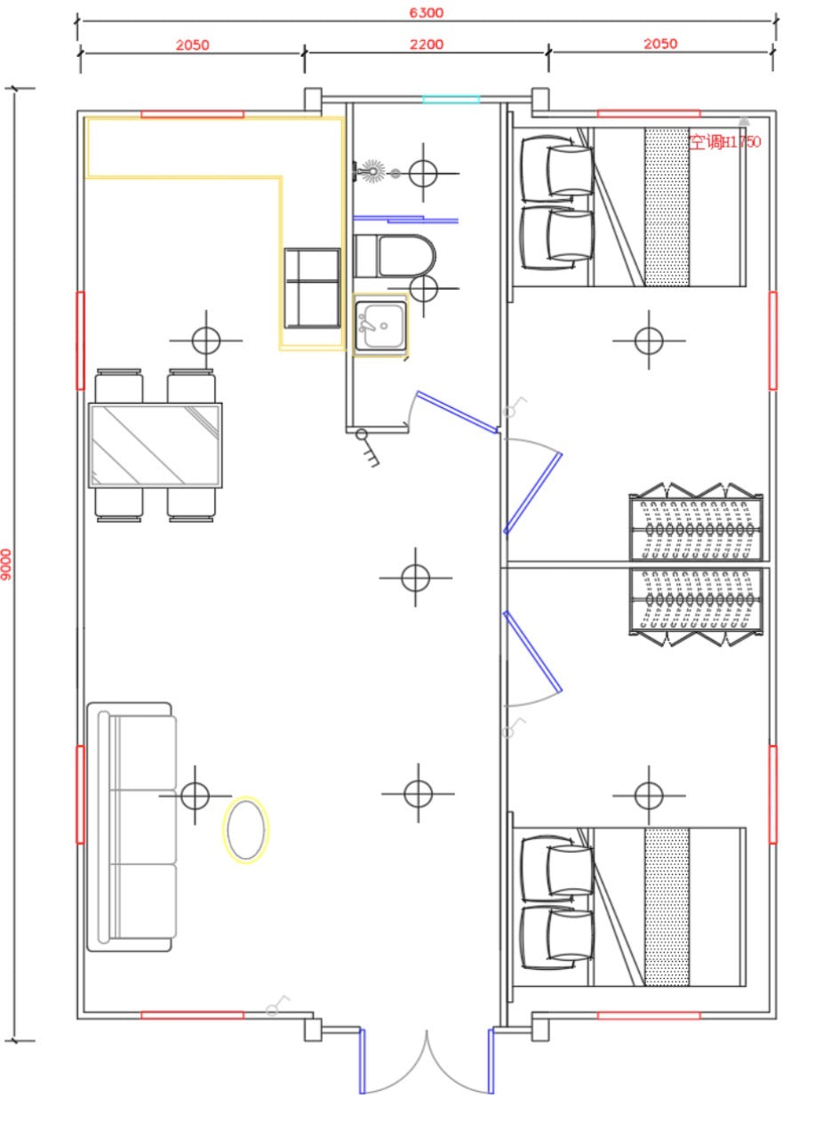 Modulinis namelis 57m²