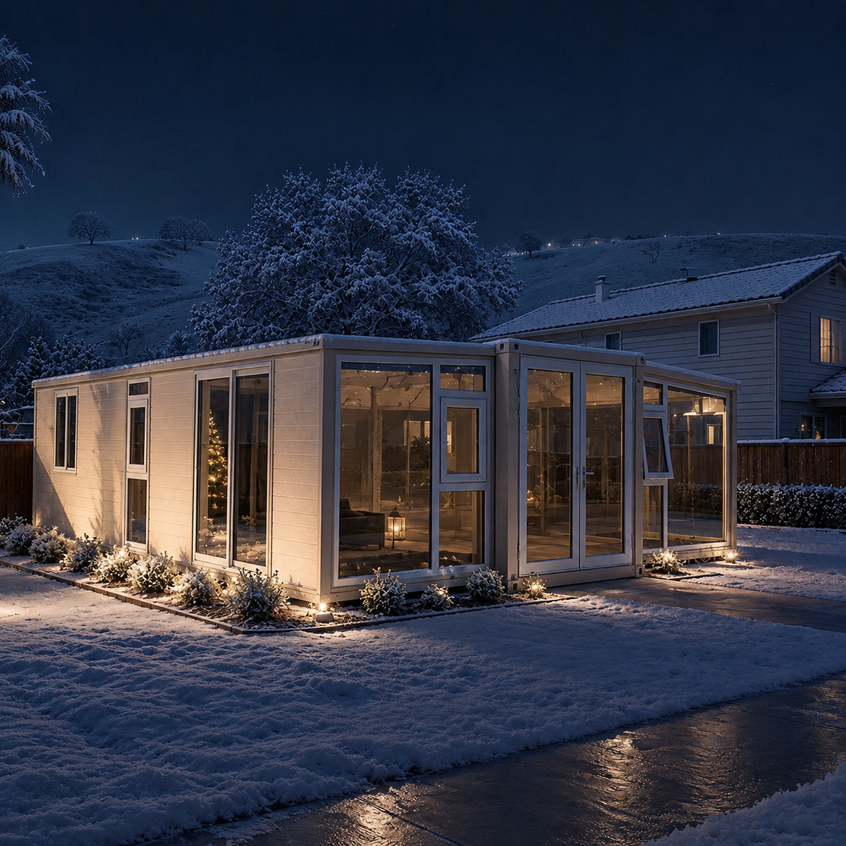 Modulinis namelis 37m² - pritaikytas žiemai