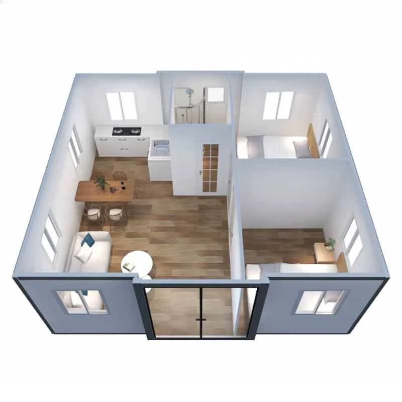 Modulinis namelis 37m² - pritaikytas žiemai