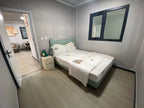 Modulinis namelis + terasa + lenktas stogas 37m²