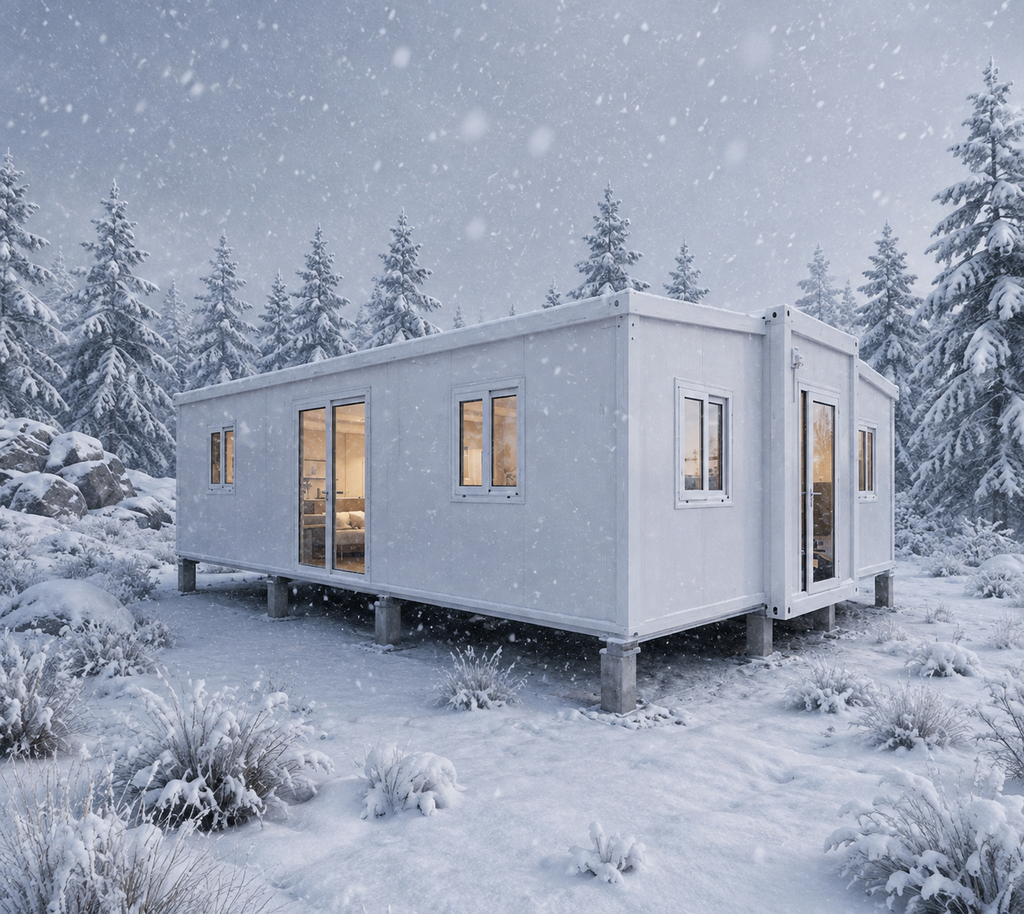 Modulinis namelis 37m² - pritaikytas žiemai