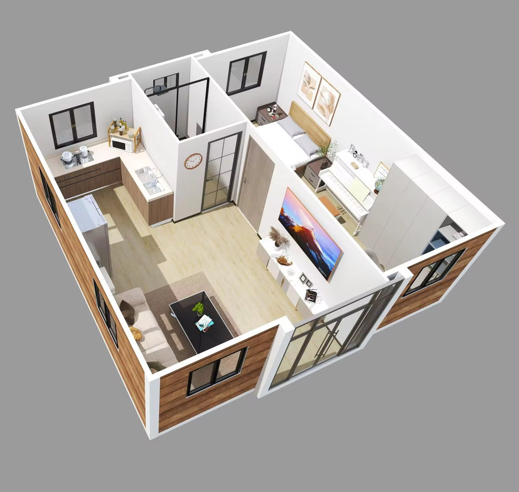 Modulinis namelis 37m²