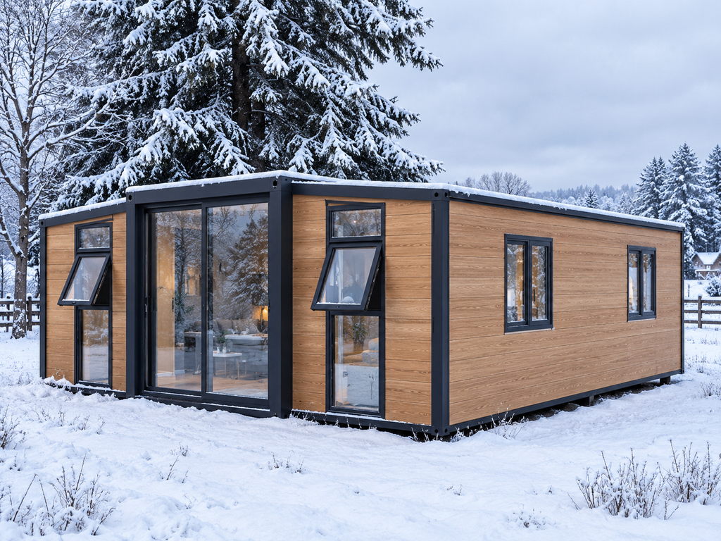 Modulinis namelis 37m² - pritaikytas žiemai