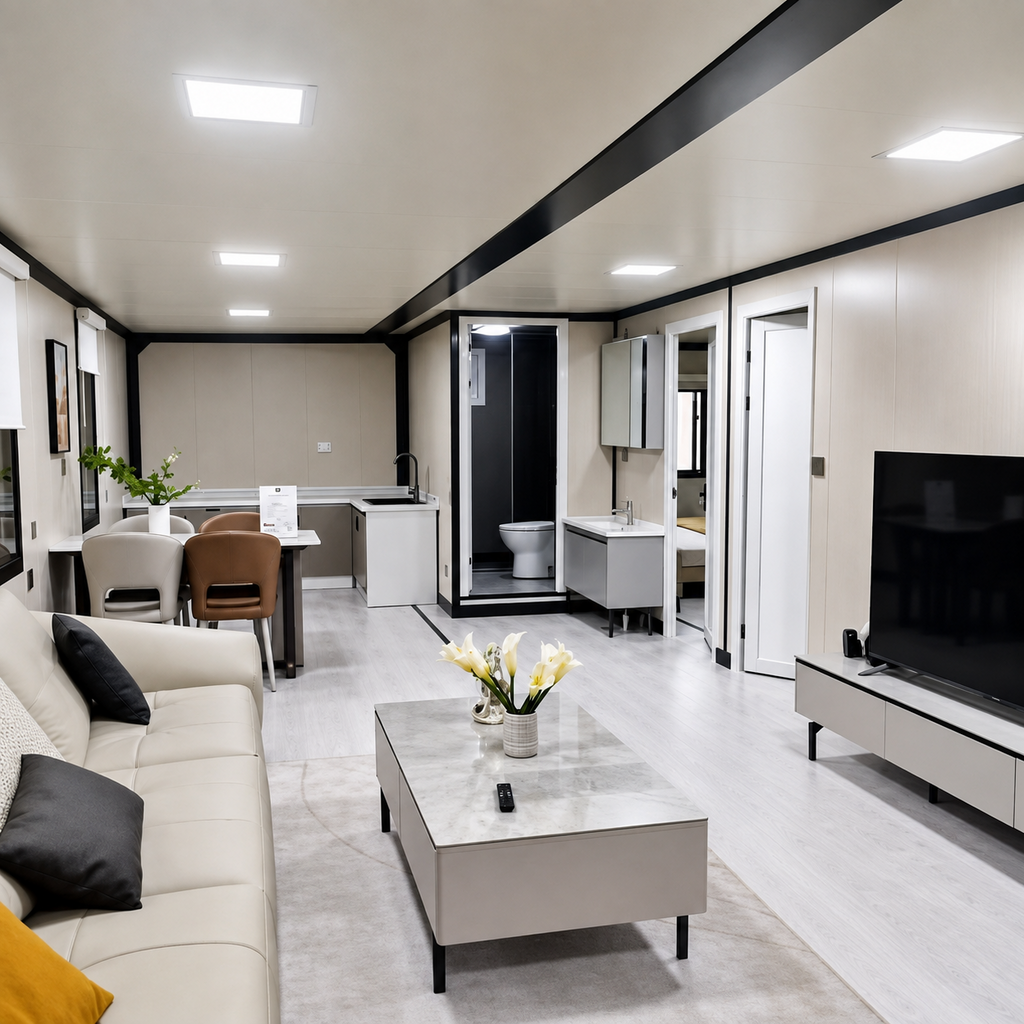 Modulinis namelis 74m² - pritaikytas žiemai
