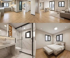 Modulinis namelis + terasa + lenktas stogas 37m²