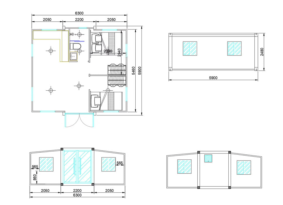 Modulinis namelis 37m²