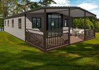Modulinis namelis + terasa + lenktas stogas 37m²