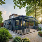 Modulinis namelis + terasa + lenktas stogas 37m²