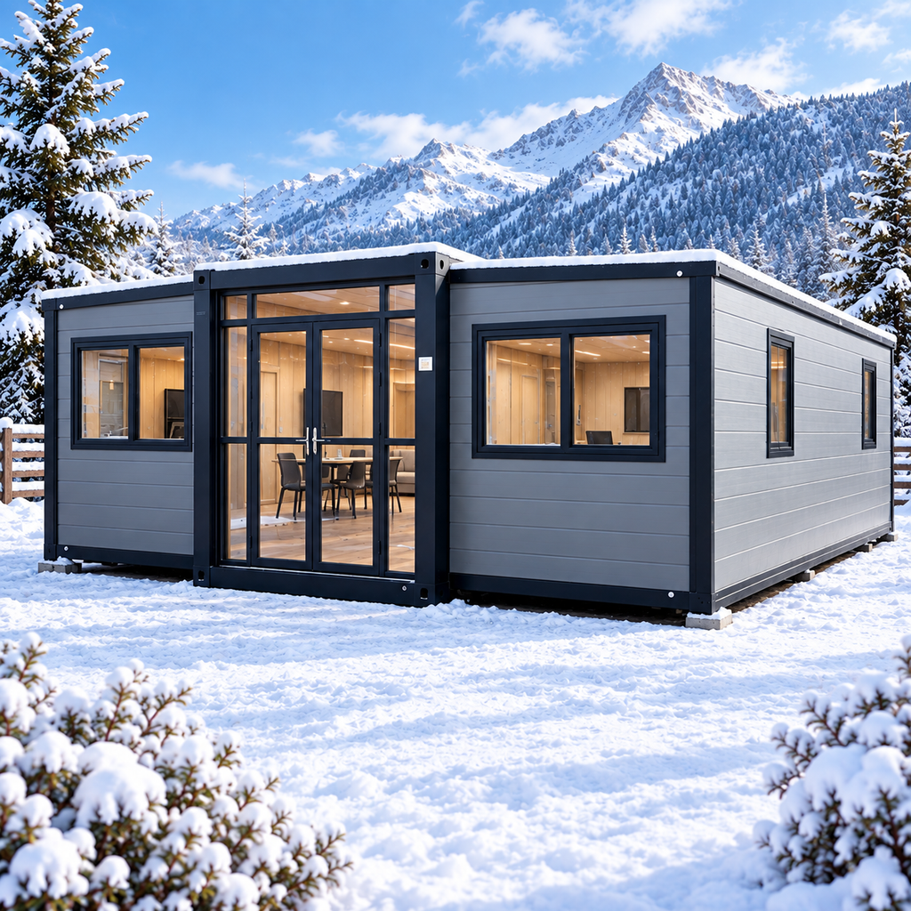 Modulinis namelis 37m² - pritaikytas žiemai