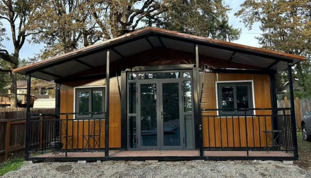 Modulinis namelis su terasa 37 m2