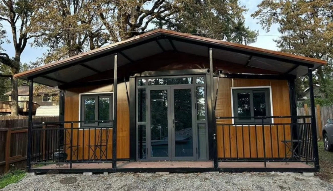 Modulinis namelis su terasa 37 m2